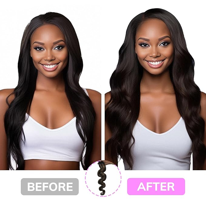 IDN BEAUTY Clip In Hair Extensions Real Human Hair, Yaki Straight 22 Inch 120g 7pcs, 1B/6/1B Balayage Natural Black to Chestnut Brown Remy Human Hair Extensions Clip Ins Real Human Hair Black Women