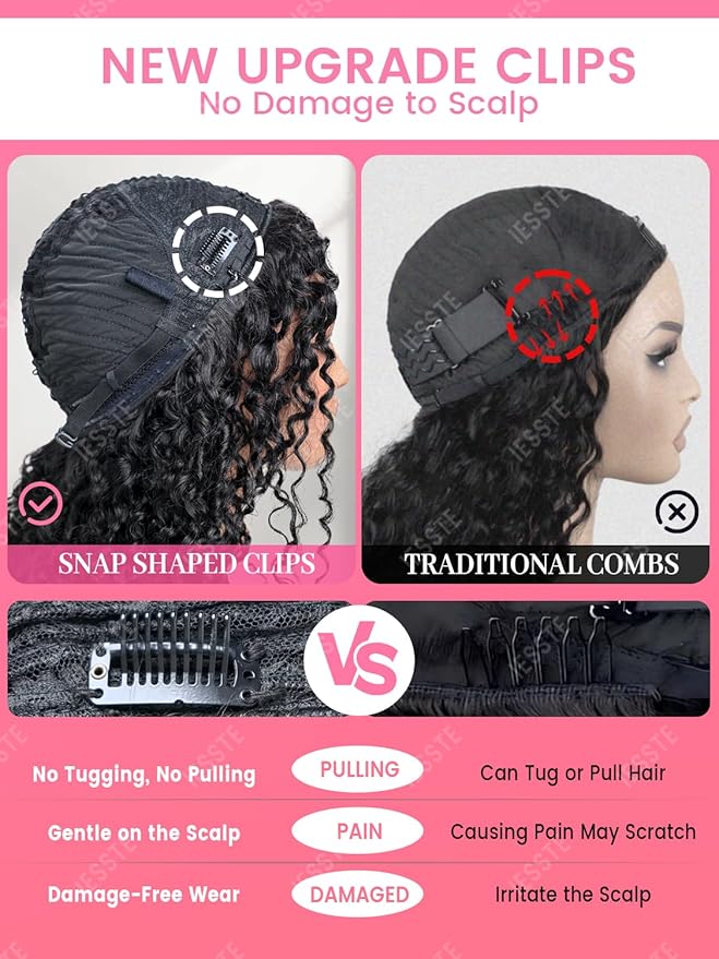 Kinky Straight Half Wig Human Hair 3 In 1 Seamless Flip Over Half Wigs for Black Women Wear & Go No Lace Glueless Drawstring Flip Over Wig Beginner Friendly In 20Inch Headband Wig 200 Density