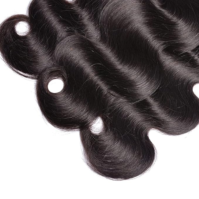#1B Human Hair Bundles Body Wave Bundles Natural Black 22 inch Body Wave Human Hair Weave Bundle Double Weft 300g