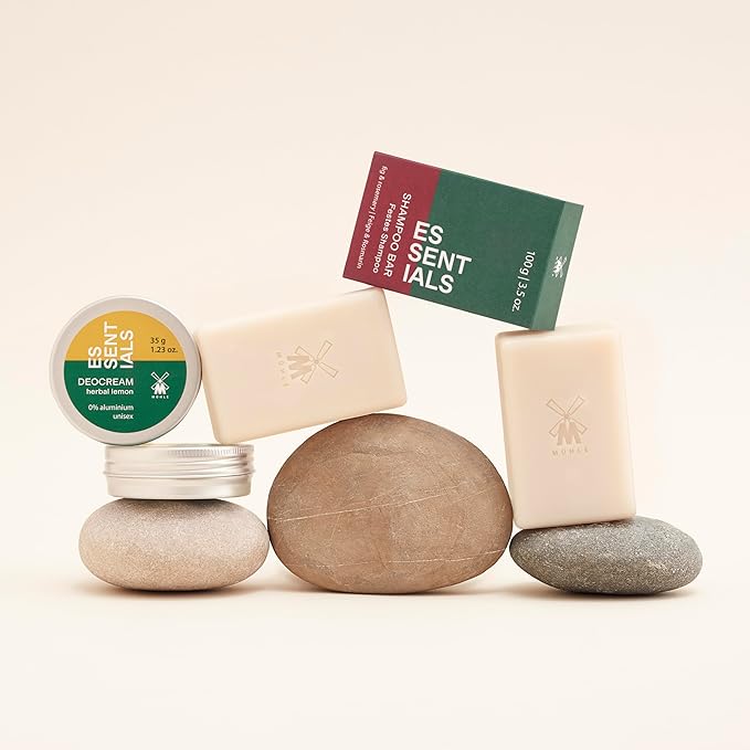 Muhle Essentials Herbal Lemon Deocream 35g, Aluminium-free, Sustainable Packaging, No Marking