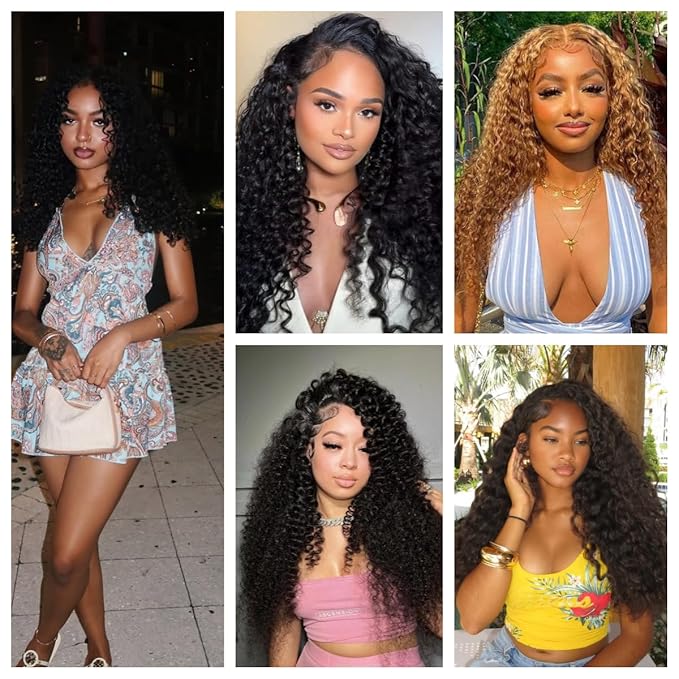 12A Burmese Curly Bundles Human Hair 20 22 24 Tangle Free Water Wave Virgin Hair Weft with Spiral End for Black Women
