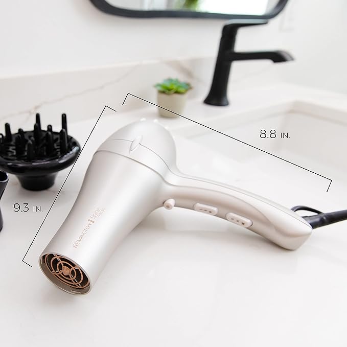 REMINGTON Shine Therapy Argan Oil & Keratin Hair Dryer/Blow Dryer (Pack of 2)