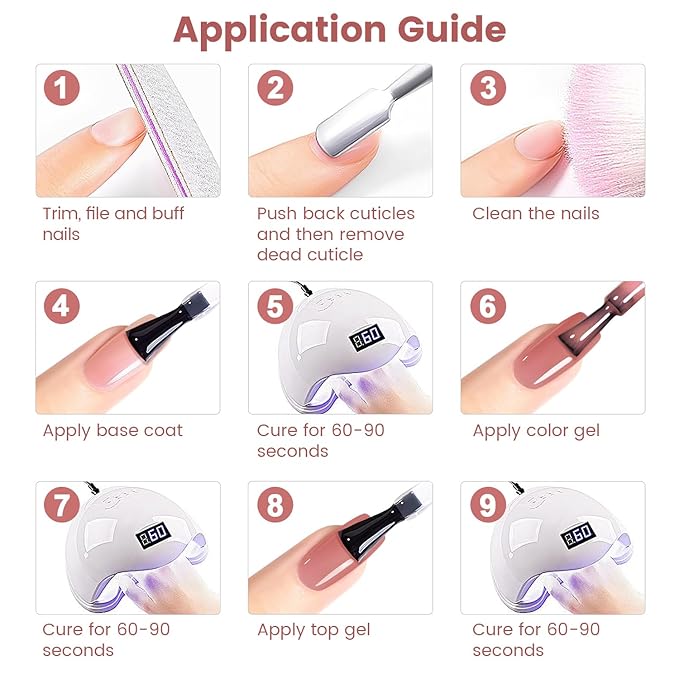 RARJSM Nude Gel Nail Polish Dark Pink Neutral Skin Tone Sheer Jelly Gel Polish 1PC 15ml Single Bottle Cream Transparent Pink Nail Gel Polish Soak off UV LED Cured for Home Salon DIY Manicure