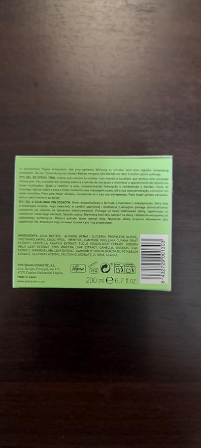 postQuam Professional Criogel 200ml - Anticellulite, Reaffirming And Leg Relaxing
