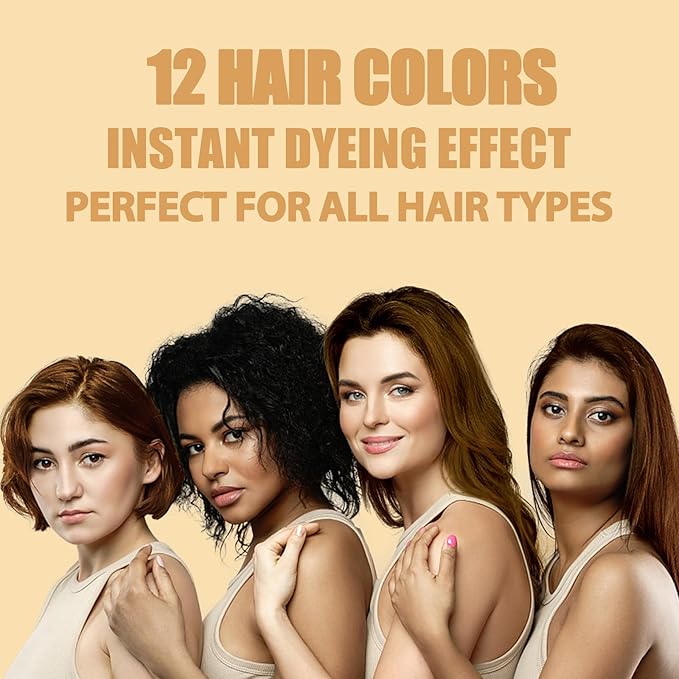 Hair Dye Shampoo 3 in 1, Burgundy Hair Dye for Men Women, Instant Wine Red Hair Color for All Hair Types, Easy to Use, Champu Para Canas Shampoo Dye, 16.9Fl Oz (Wine red)