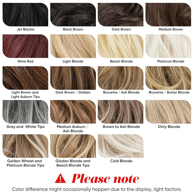 CJL HAIR Claw Clip Short Ponytail Hair Extensions DIY Bendable Metals Messy Bun Hair Piece for Wonen Wavy Curly Synthetic Fake Hairpieces Gloden Blonde and Beach Blonde Tips