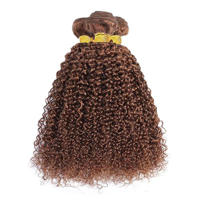 22 24 26 Inch Brown Bundles Human Hair #30 Dark Brown Water Wave 3 Bundle Unprocessed Brazilian virgin hair Weave Extensions Double Weft 50 Grams/Bundle Colored Brown Bundles for Woman