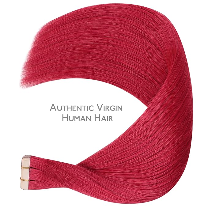 WENNALIFE Tape in Hair Extensions Human Hair, Straight Extensiones De Cabello Humano Skin Weft