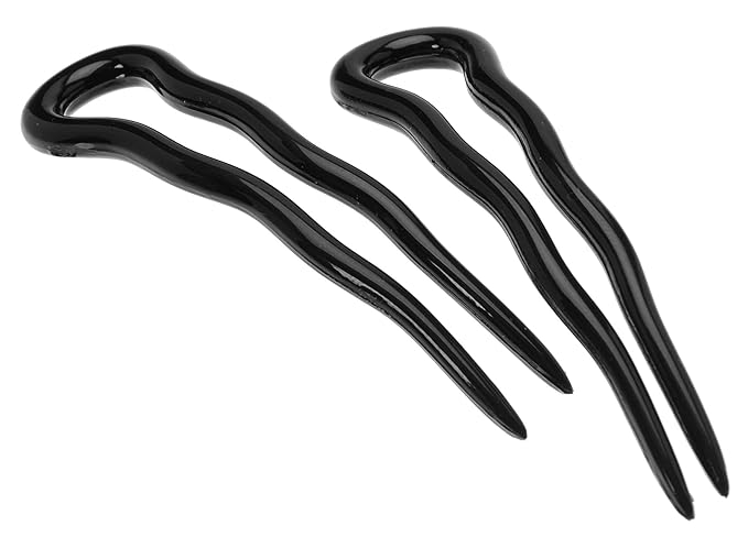 France Luxe Small Hair Pin Pair - Black