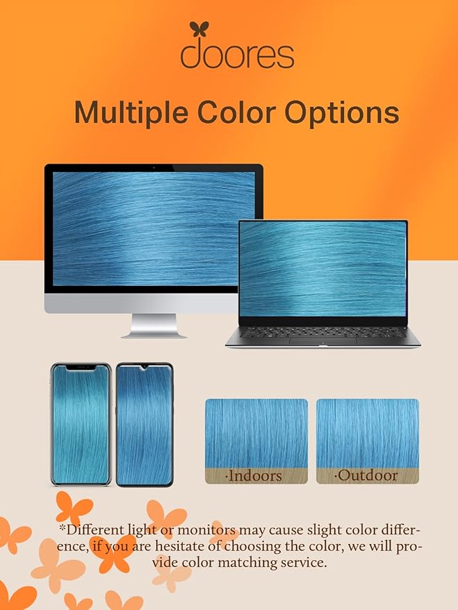 DOORES Tape in Human Hair Extensions, Turquoise Tape in Remy Hair Straight Real Human Hair Extensions, 30g 10pcs 20 Inch
