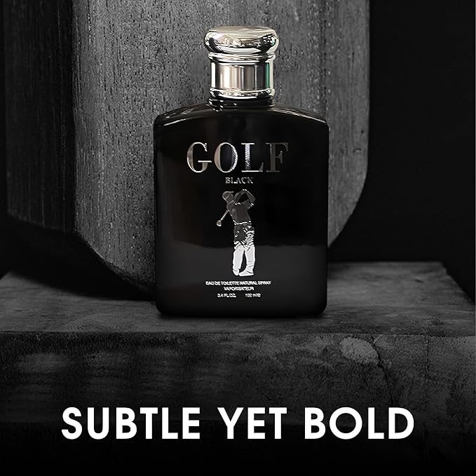 Golf Black Men's Perfume–Exclusive & Bold Fragrance with Citrusy Top Notes,Spicy Heart,and Rich Woody Base 100ML for Sophisticated Occasions