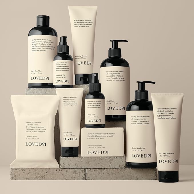 Loved01 Hand & Body Lotion, John Legend Skincare, Fragrance-Free, Daily Lightweight Cream, Oprah's Favorite Things, Formulated with Shea Butter & Vitamin E, 2-Pack (15 oz each)