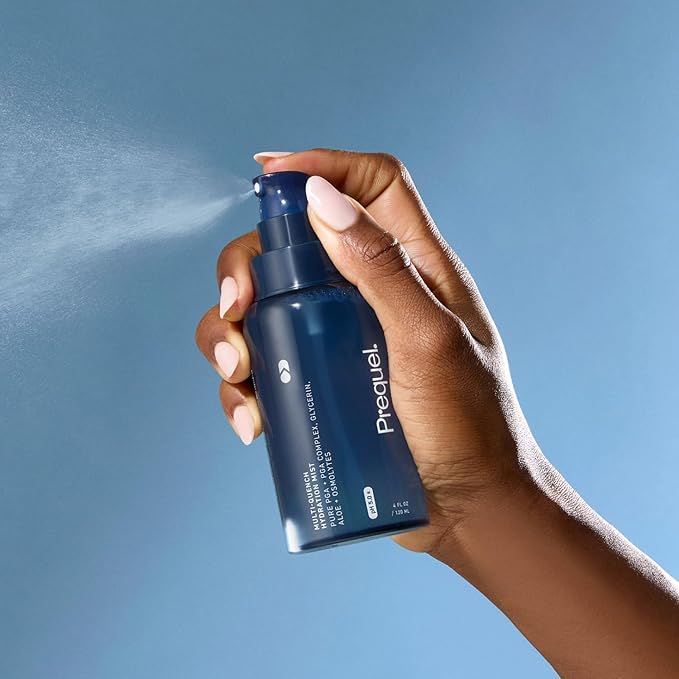 Prequel Skin Multi-Quench Hydration Mist – Moisturizing Face Spray with Plumping PGA Complex, Glycerin, Aloe & More – Hydrating Facial Spray with Niacinamide for Smoother Skin – Fine Mist Humectant