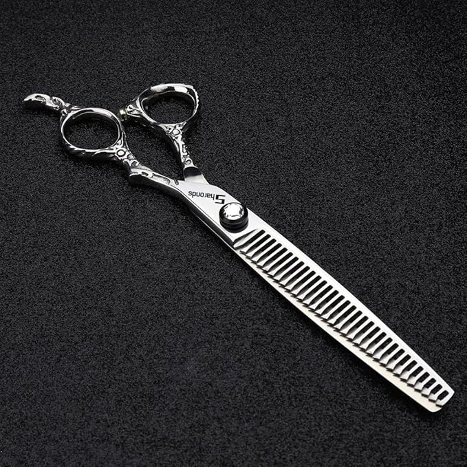 6/7/8 Inch Professional Hair Clippers, Japan 440C Cobalt Alloy Hair Clippers, Hair Clipper for Weight Loss (7 Inch Thin Scissors-AA)