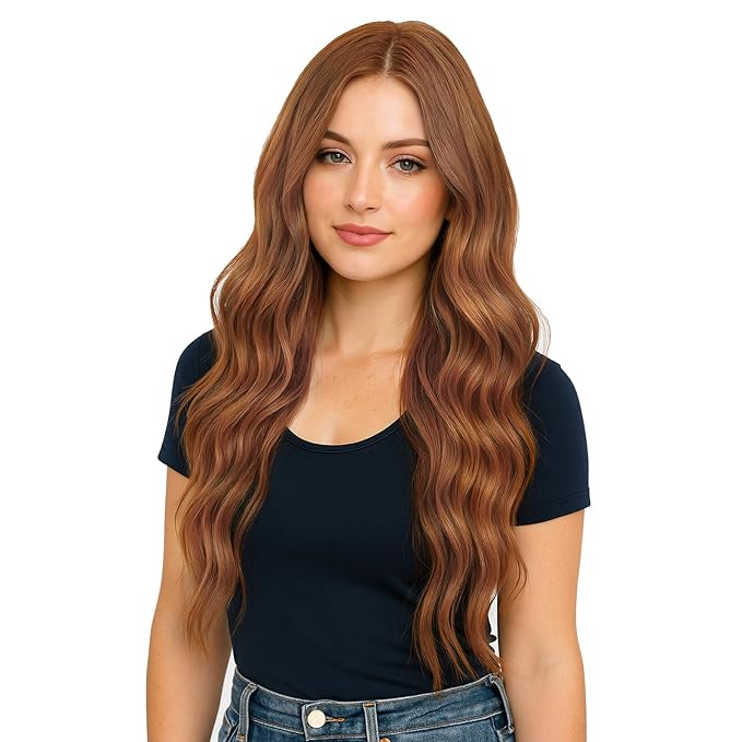 Full Shine Copper Hair Extensions 18 Inch U Tip Hair Extensions Human Hair 50 Grams Ktip Human Hair Extensions for Women Soft Straight Remy Hair for Women Fusion Extensions