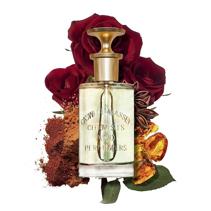 Caswell-Massey RÒS Eau de Parfum, Modern, Floral Masculine Fragrance with Rose & Dark Amber, Long-Lasting Men’s Fragrances, Full Size, Perfume for Men, 3.4 Fl Oz