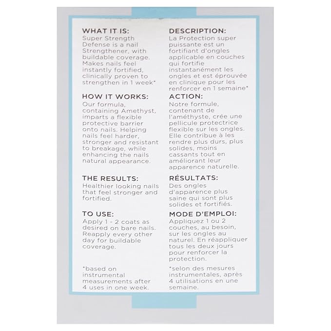 Sally Hansen Nail Treatment Repair + Rescue Super Strength Defense | Nail Strengthener | Fortifies Weak Nails & Delivers Stronger Nails in 1 Week
