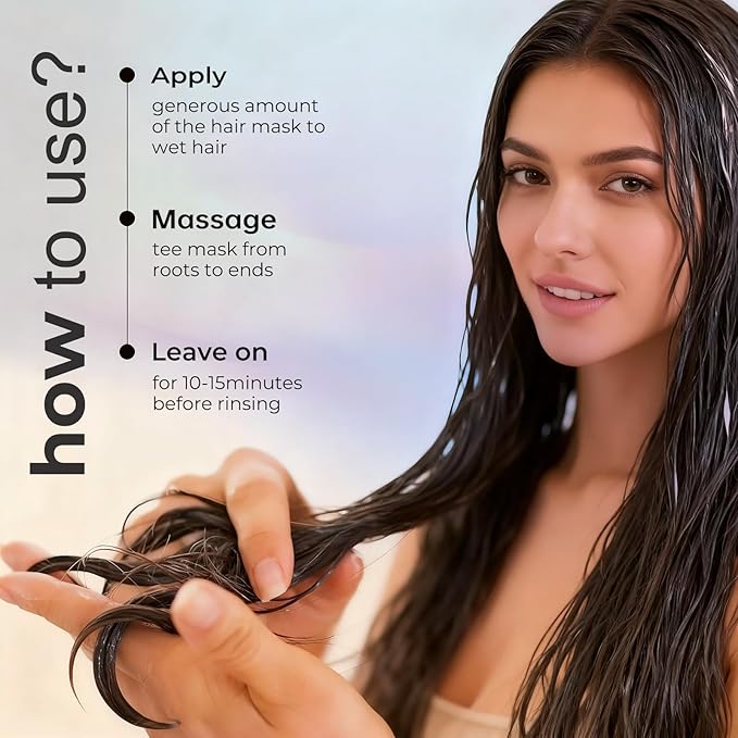 Keratin & Collagen Repair Hair Mask for Damaged Hair | Deep Conditioner Revives Dry, Frizzy, Bleached & Color-Treated Hair | With Moroccan Argan Oil & Biotin | Treatment for Split Ends |