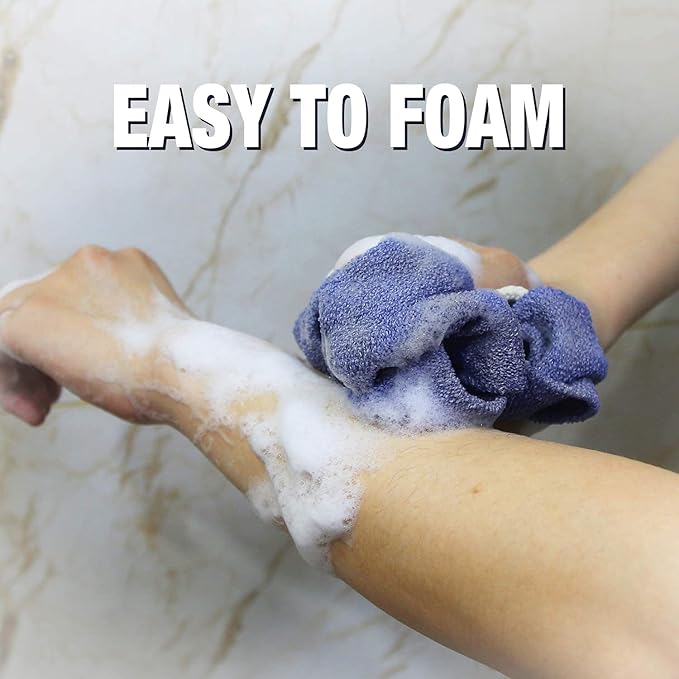 Evridwear Exfoliating Back Scrubber with Handles Two Sides for Body Shower Deep Cleans Skin Massages Invigorating Blood Circulation Men Women One Size (Back Scrubber)