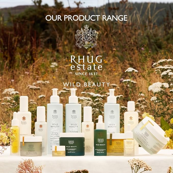 Rhug Wild Beauty - Hand & Nail Cream with Orange Peel Oil and Yarrow | Nourishing Moisturizer for Hands | 75ml | Made in the UK