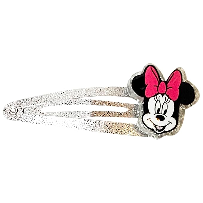Disney Minnie Kids Hair Clips for Girls Snap Clips 8 Pack Multi Color Ages 3+
