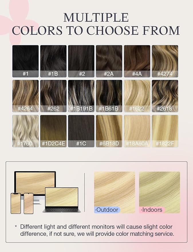 DOORES Invisi Edge Human Hair Extensions Tape in, Drity Blonde Mixed Platinum Blonde 10 Injection Tape-ins with 10 Classic Tape-ins 50g 20 Inch, Injection Tape in Virgin Human Hair