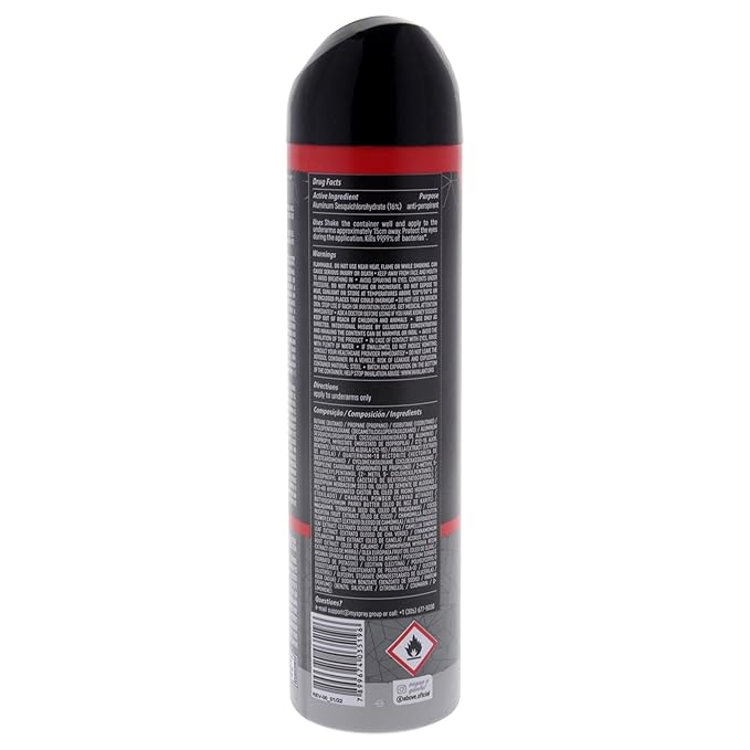 ABOVE 48 Hours Element Antiperspirant Deodorant Spray, Carbon Active, 3.17 oz - Deodorant for Men - Mint, Mandarin, and Orange Notes - Stain-Free (Pack of 2)
