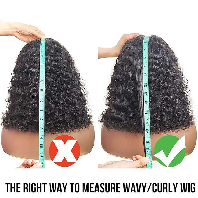 LICHANG Wear And Go Body Wave Bob 13x4 HD Lace Front Human Hair Wigs for Black Women (12 Inch, Natural Color)