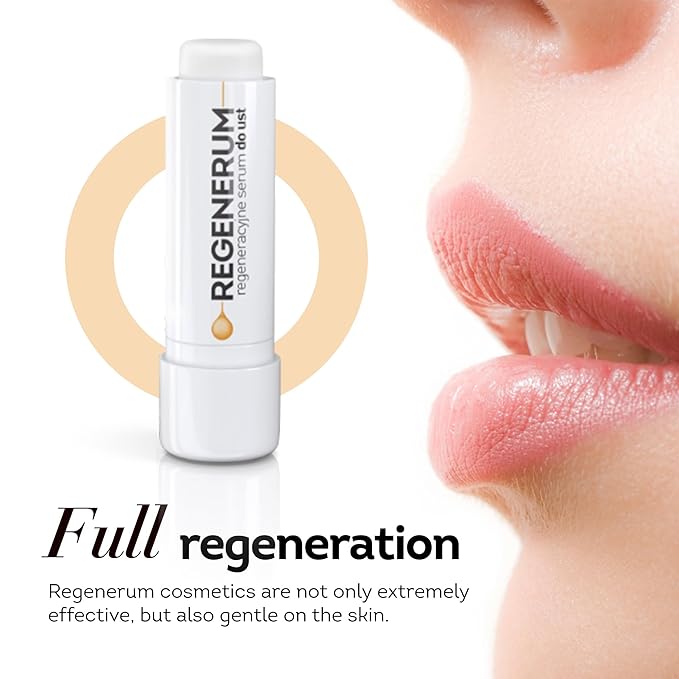 Regenerum - Lip Serum - Intensive Care for Dry, Chapped Skin - Hydrates, Nourishes, and Protects with SPF 15, Softens for Lasting Comfort - 5g