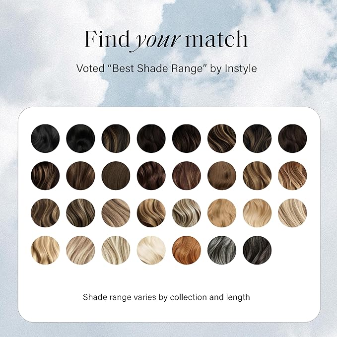 Luxy 100% Remy Human Hair - Seamless Clip-In Hair Extensions - Multi-Dimensional Color for Natural Blending, Adds Volume & Length 160 grams 16" Natural Red Seamless