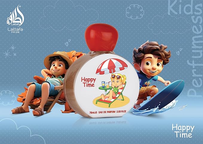 Lattafa Pride Happy Time for Kids Eau de Parfum Spray, 2.53 Ounce / 75 ml