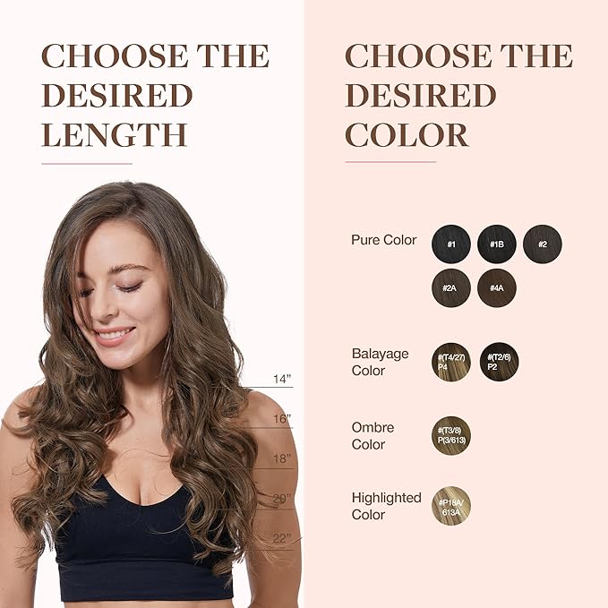 GOO GOO Clip in Hair Extensions Real Human Hair, Remy Human Hair Extensions Clip ins for Women, Natural Human Hair, 16inch 110g 7Pcs, 5 Light Ash Brown