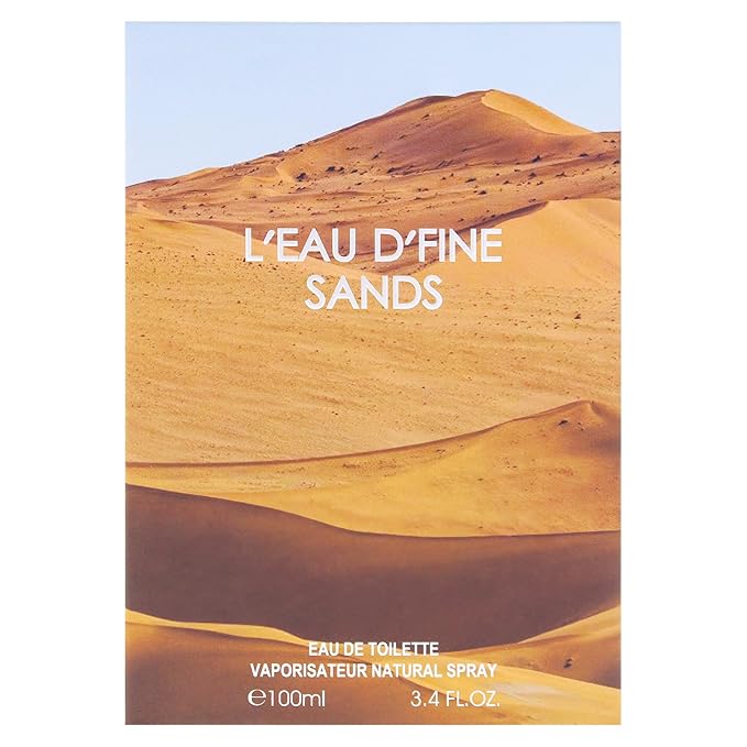 Leau Dfine - Sands by Fine Perfumery for Men - 3.4 oz EDT Spray