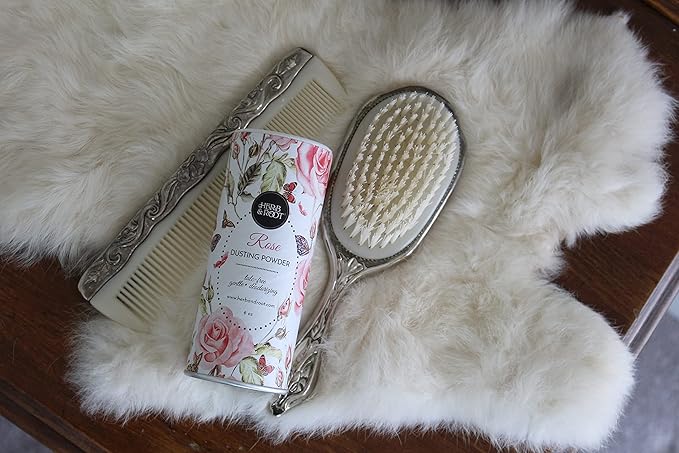 Herb & Root Talc Free Body Dusting Powders. Rose, Vanila, Sandalwood, Lavender, Jasmine, and Gift Sets (Full Size, Rose)