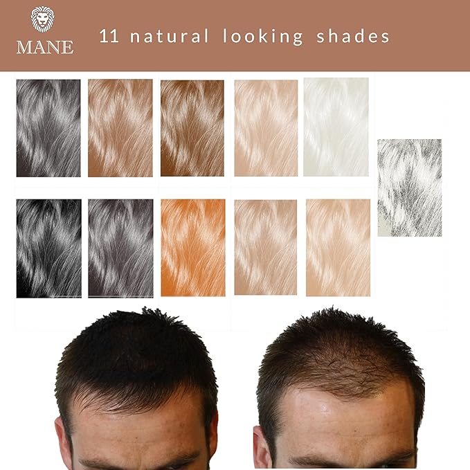 Mane Hair Building Fibers with a Seal and Shine finishing spray (Grey)