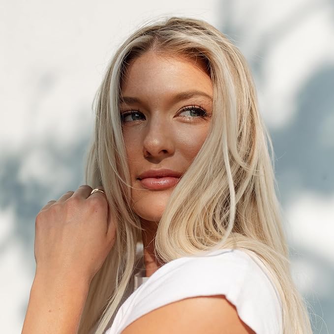 100% Real European Human Hair Keratin Bond Extensions 20" Rooted Blonde #10/20