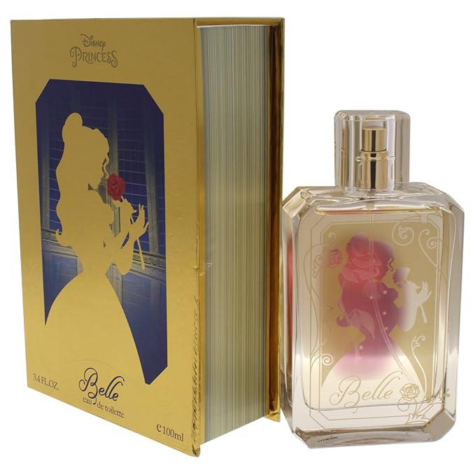 Disney Princess Belle Eau de Toilette Spray for Kids, 3.4 Ounce