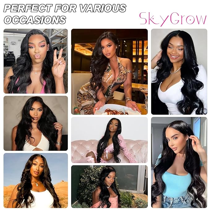 13x6 Body Wave Lace Front Wigs Human Hair Wig 250 Density 15A Raw HD Lace Frontal Human Hair Wigs for Women 32 inch
