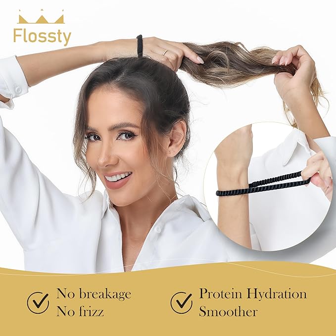 4pcs 30 Momme Silk Hair Ties - 100% Pure Mulberry Small Silk Scrunchies for Women Girls, Reduces Breakage | Stylish & Durable, Ideal for All Hair Types