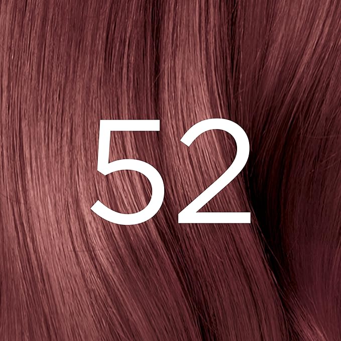 L’Oreal Paris Feria Multi-Faceted Shimmering Permanent Hair Color, High Intensity Hair Dye for 3X Highlights, 52 Auburn Rose, 1 Hair Dye Kit