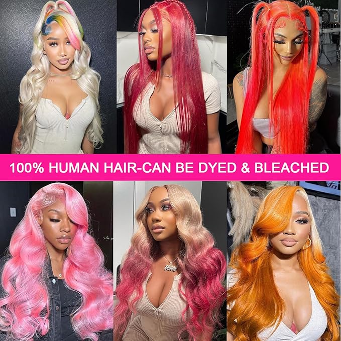 30 inch 613 Straight Wig 13x6 Lace Front Wig Human Hair 200% Density HD Lace Frontal Wig with Baby Hair Straight Blonde Glueless Lace Front Wigs Pre Plucked