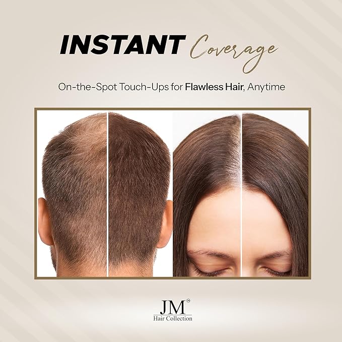Root Cover Up – Light Brown Temporary Hair Color Powder for Gray Root Concealing & Touch-Up – Water-Resistant, Easy-Blend Compact for All Hair Types