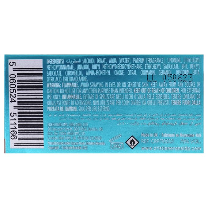 Cristiano Ronaldo Origins - Fragrance For Men - Notes Of Pineapple, Geranium And Patchouli - Light And Subtle Scent - Fresh And Floral Tones - Long Lasting - Attractive Bottle - 1 Oz EDT Spray