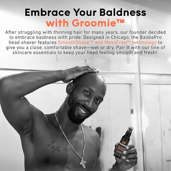 Groomie Aluminum-Free Natural Deodorant for Men & Women, Lemongrass & Marjoram - All-Natural Premium Deodorant & Antiperspirant - Odor-Free & Non-Toxic Deo, Hypoallergenic Suitable for All Skin Type
