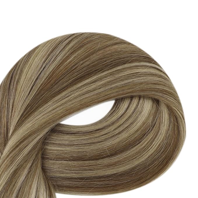 Full Shine U Tip Hair Extensions Human Hair 20 Inch 50 Grams Color 3 Highlight 27 Honey Blonde K Tip Hair Extensions Real Human Hair Straight Remy Hair for Women