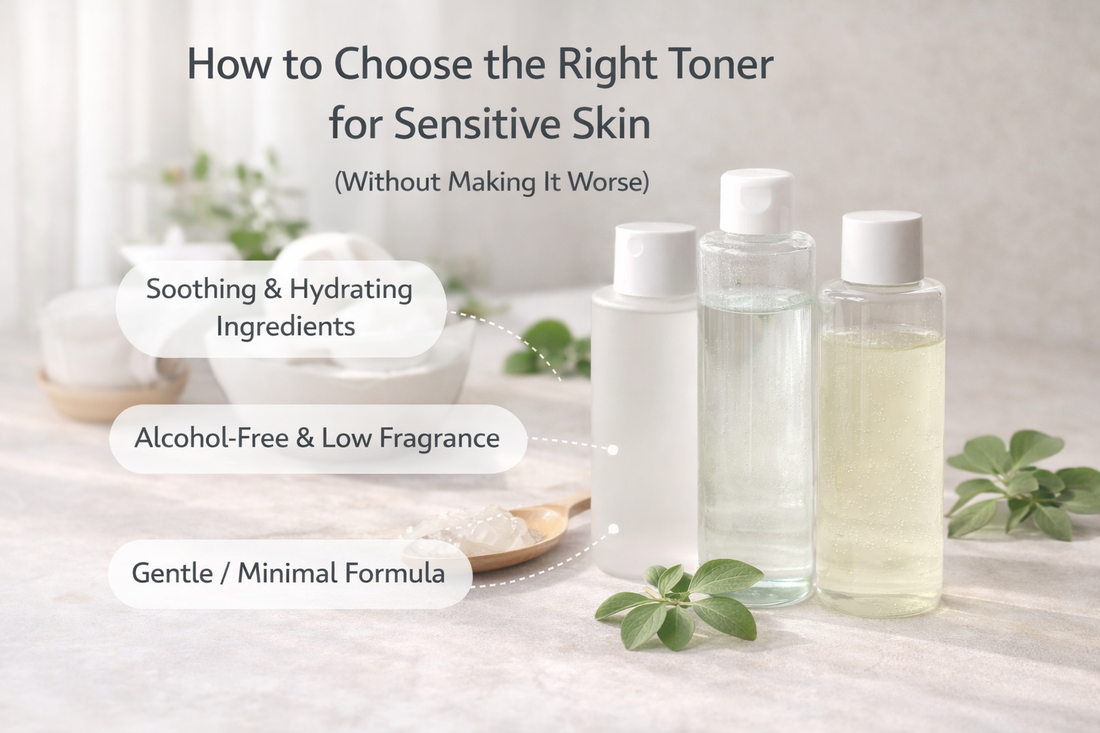 Choosing the right gentle toner for sensitive skin without causing irritation
