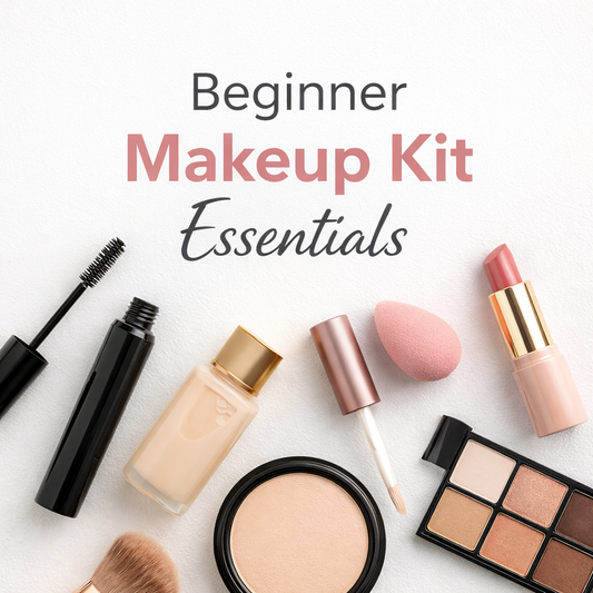 Essential beginner makeup kit products for a simple and natural everyday look