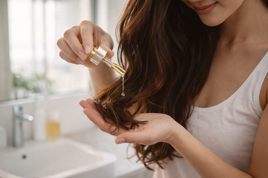Hair oils and serums protecting hair from daily damage for stronger healthier hair