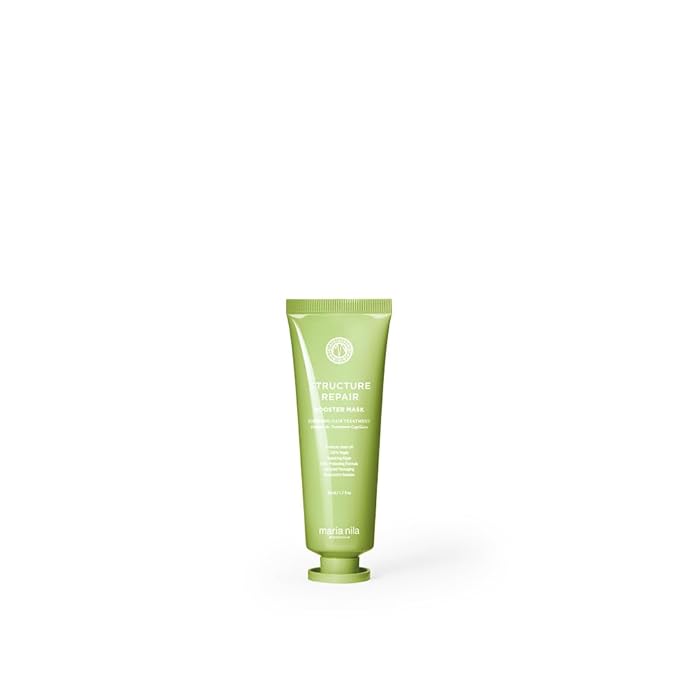 Maria Nila Structure Repair, Booster 1.7 Fl Oz, For Damaged & Chemically Treated Hair, Algae Extract Rebuilds & Moisturizes, 100% Vegan & Sulfate/Paraben free