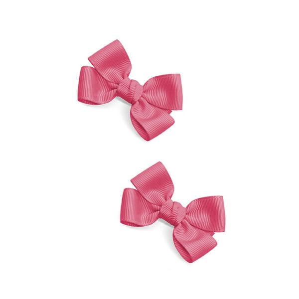 Girls' Handmade Butterfly Hair Clips, Set of 2, Snag-free, No-Slip (Camellia Rose)